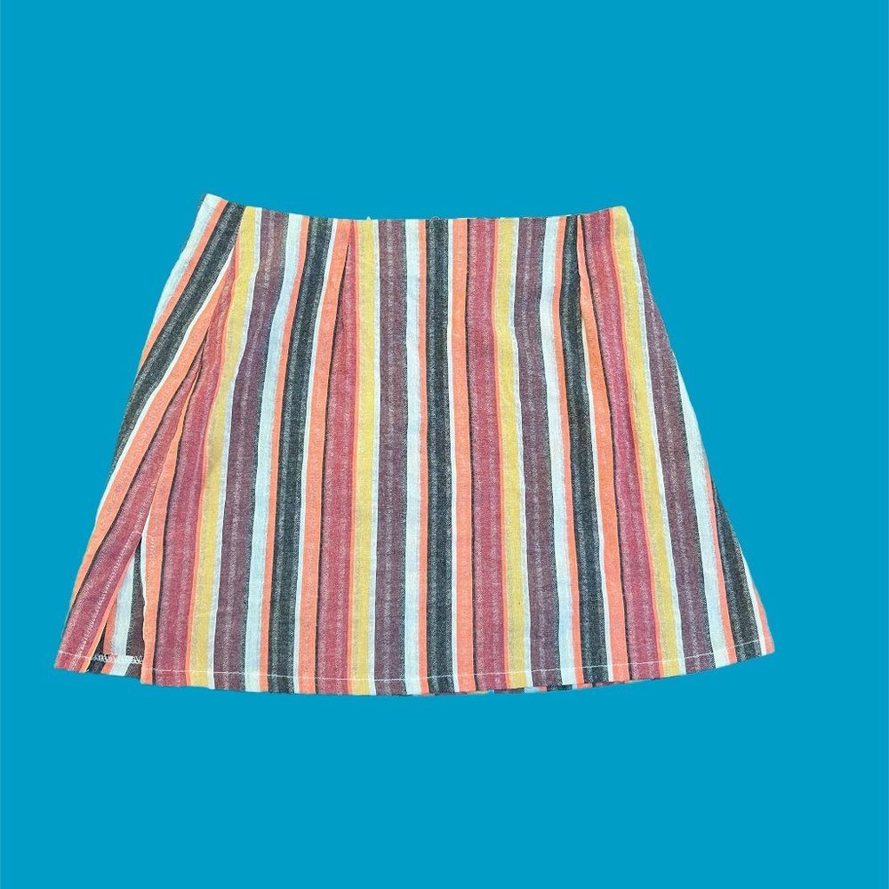 SHEIN Colorful Striped Skirt Size L